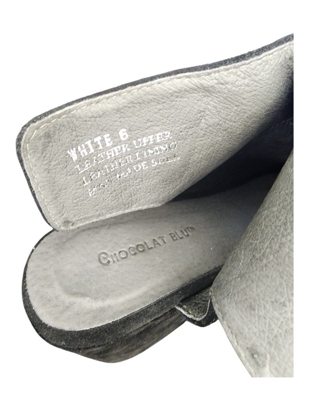 Chocolat Blu White Suede Wedge, Womens 6 - Picture 10 of 12